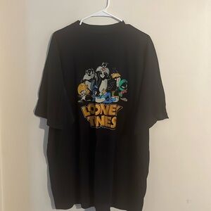Looney tunes mens 3xlt black t shirt